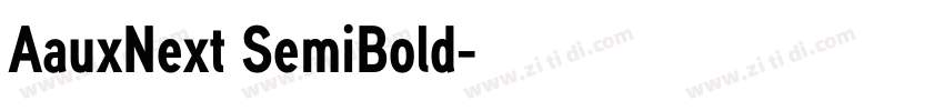 AauxNext SemiBold字体转换
